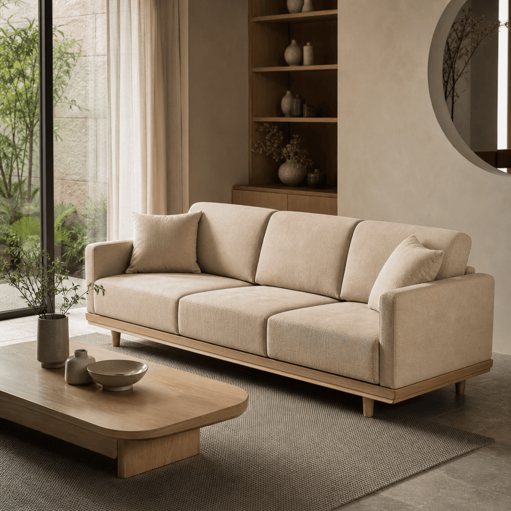 Sofa văng nỉ Nordic